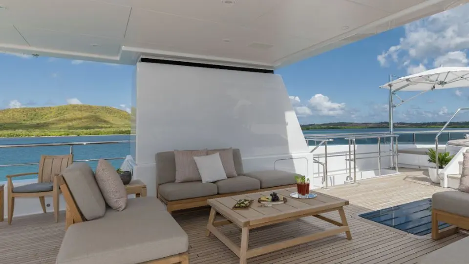 "GLADIATOR", a 2010 Feadship 44.6m motor yacht for charter, sundeck