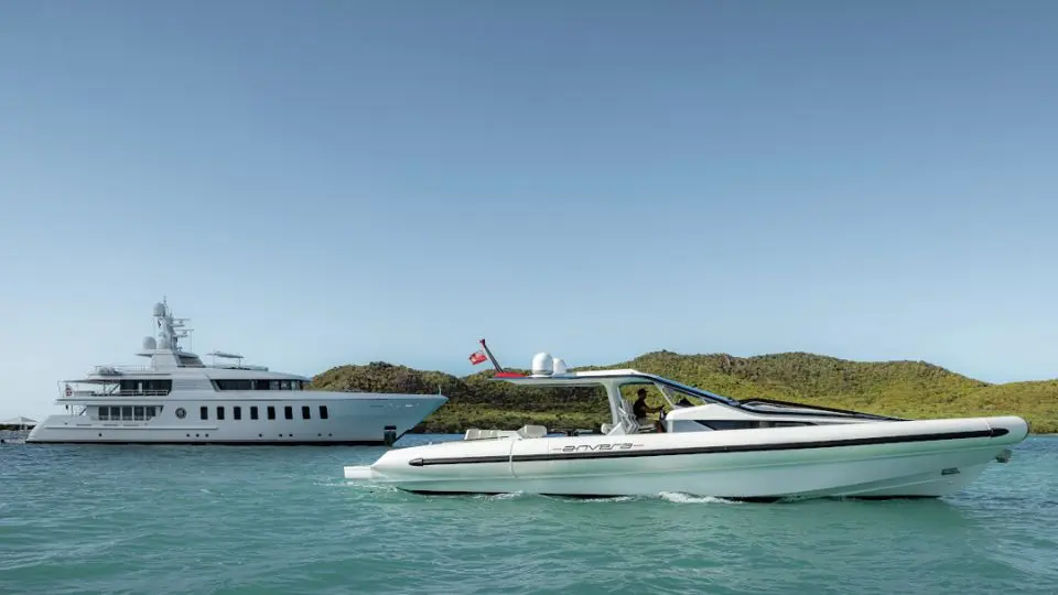 "GLADIATOR", a 2010 Feadship 44.6m motor yacht for charter, chase tender