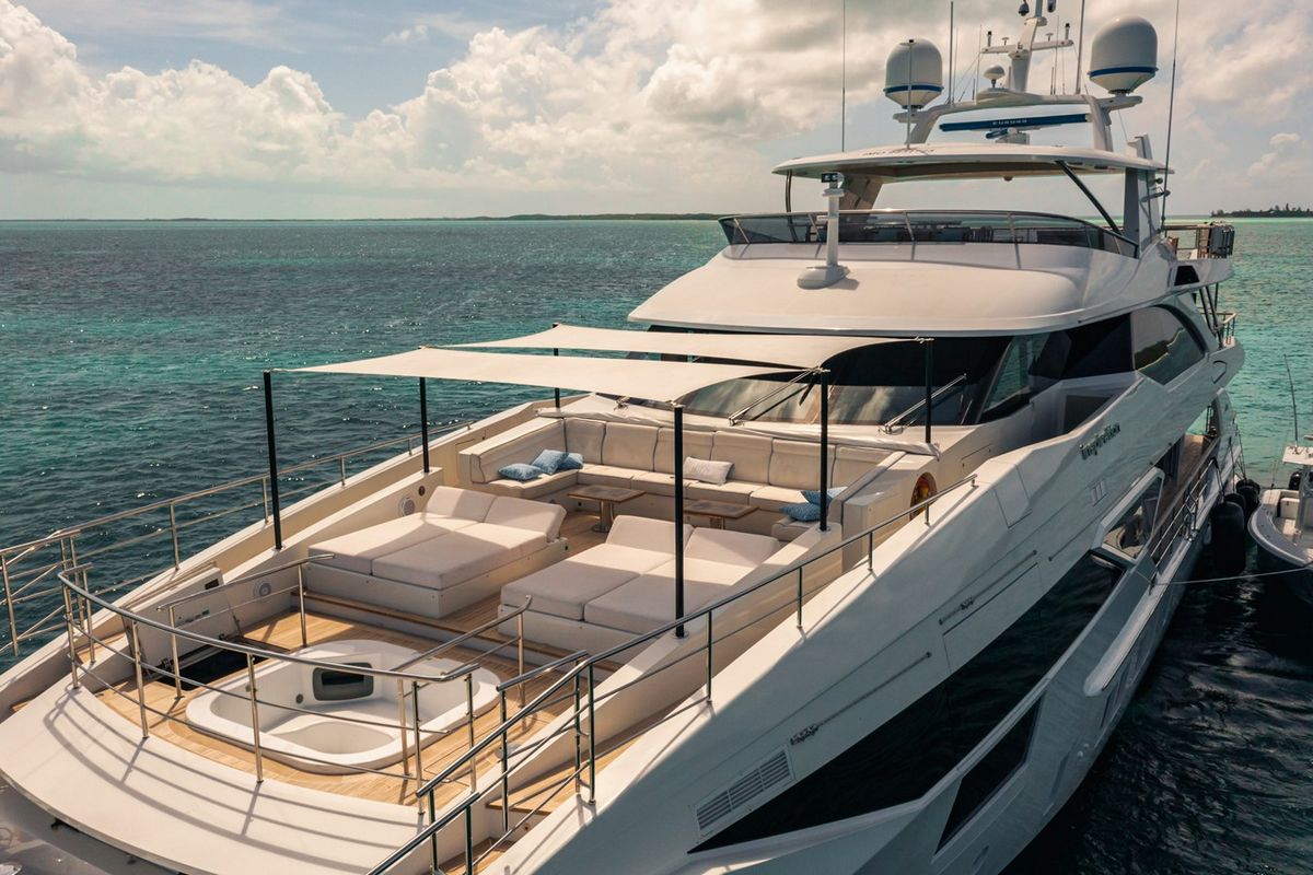 "INSPIRATION", a 2017 Benetti 38.1m motor yacht for sale, aerial