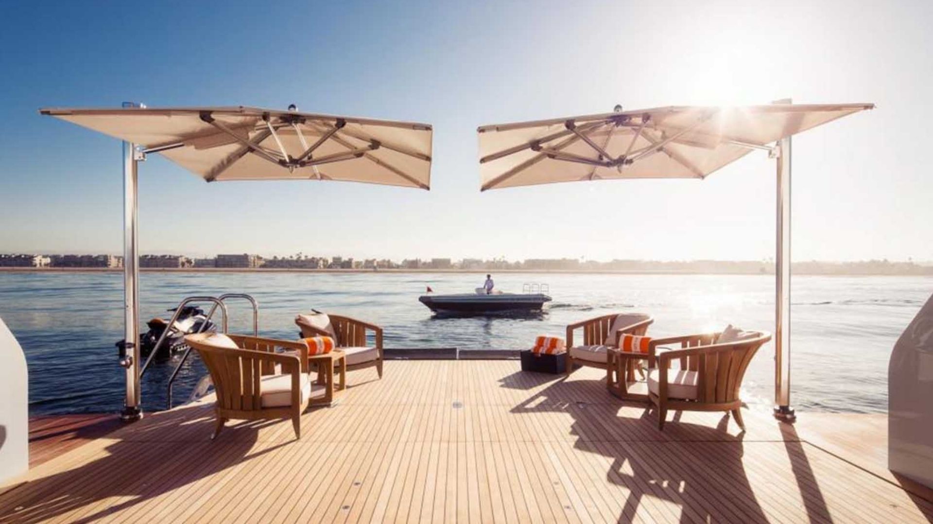"INVICTUS", a 2013 Delta Marine 66m motor yacht for charter, swim platform