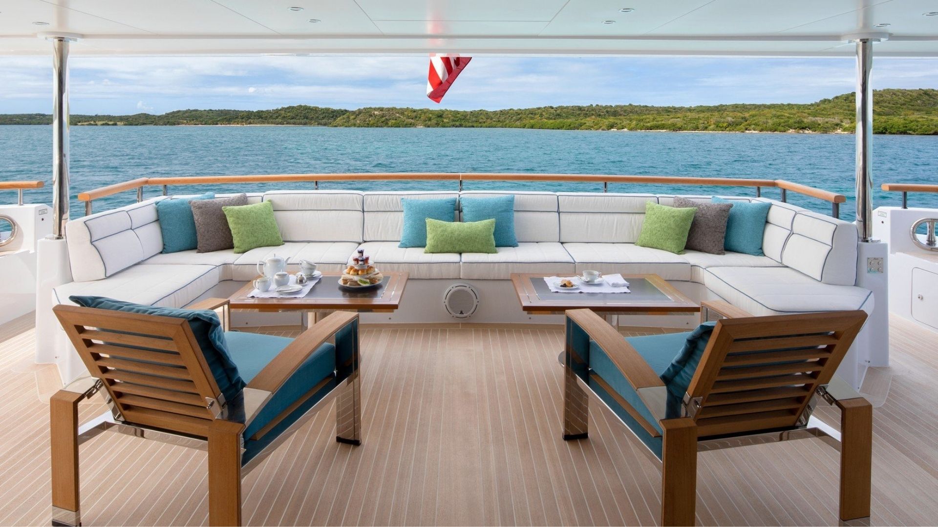 "JODI ANN", a 2019 Benetti 42.6m motor yacht for charter, aft deck