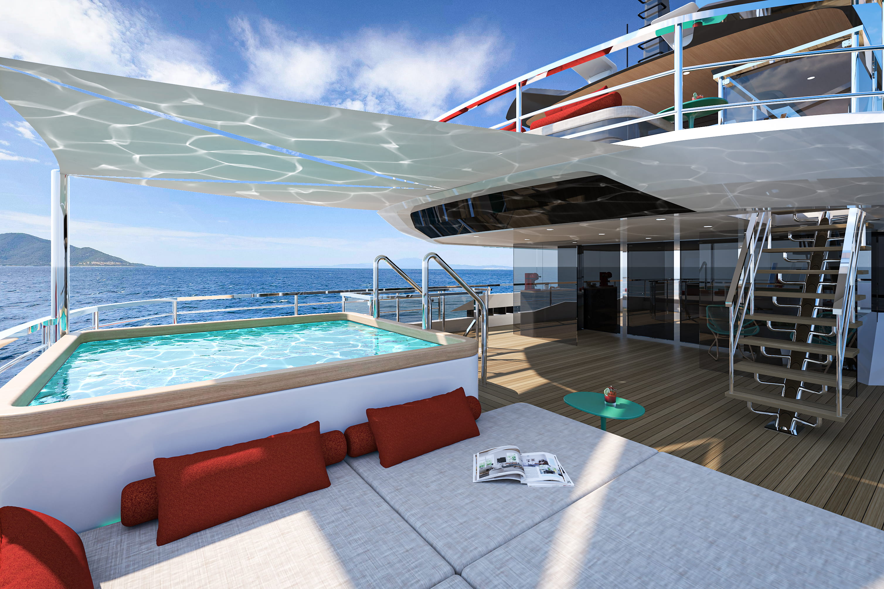 Kando 85 HULL #2, exterior