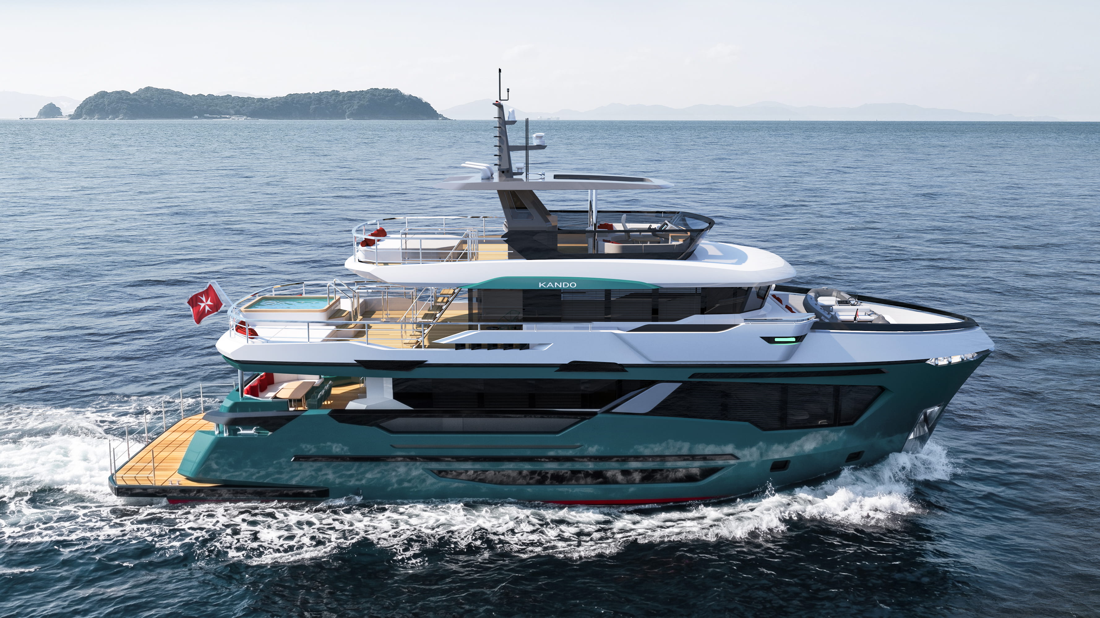 Kando 85 HULL #2, exterior