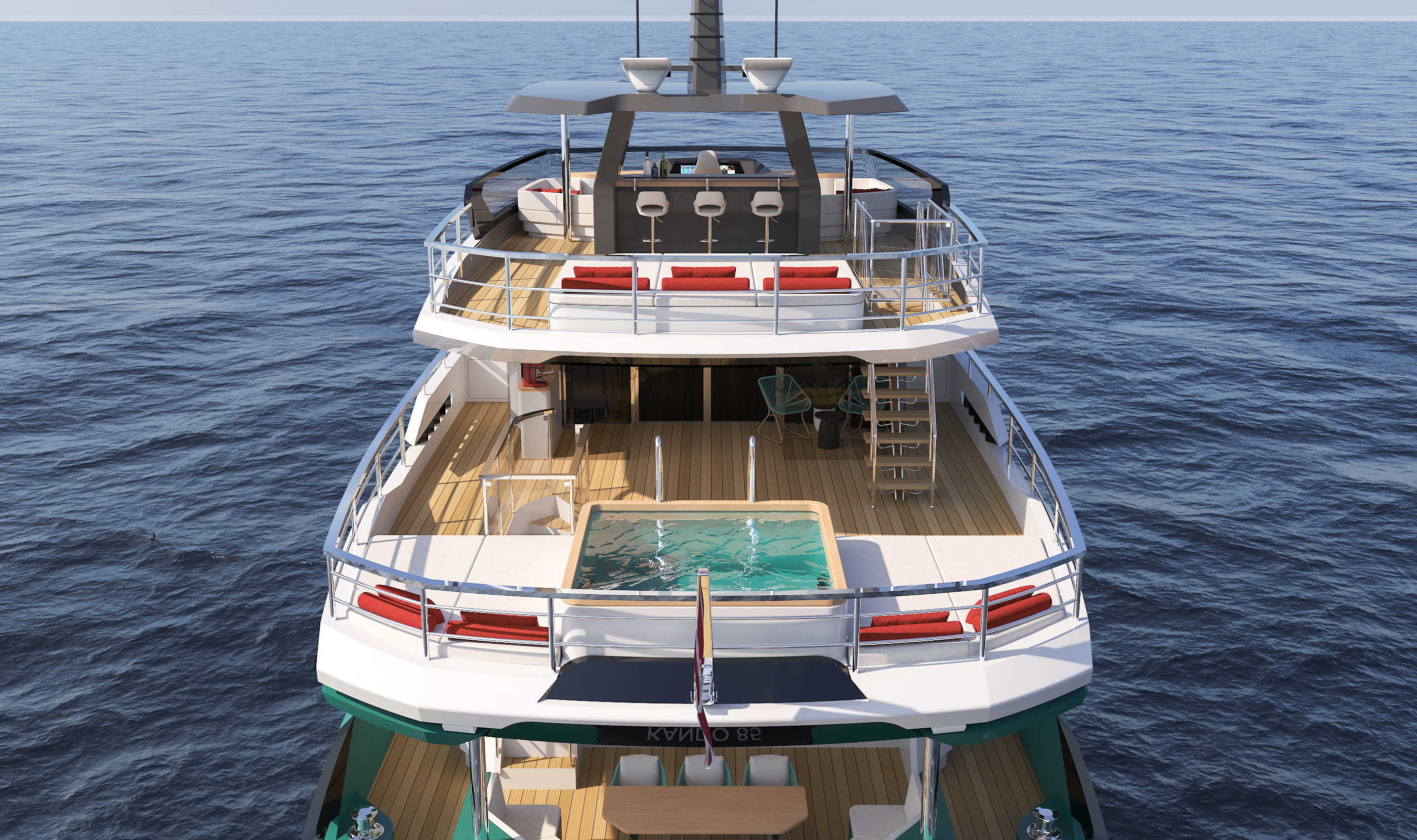 Kando 85 HULL #2, exterior