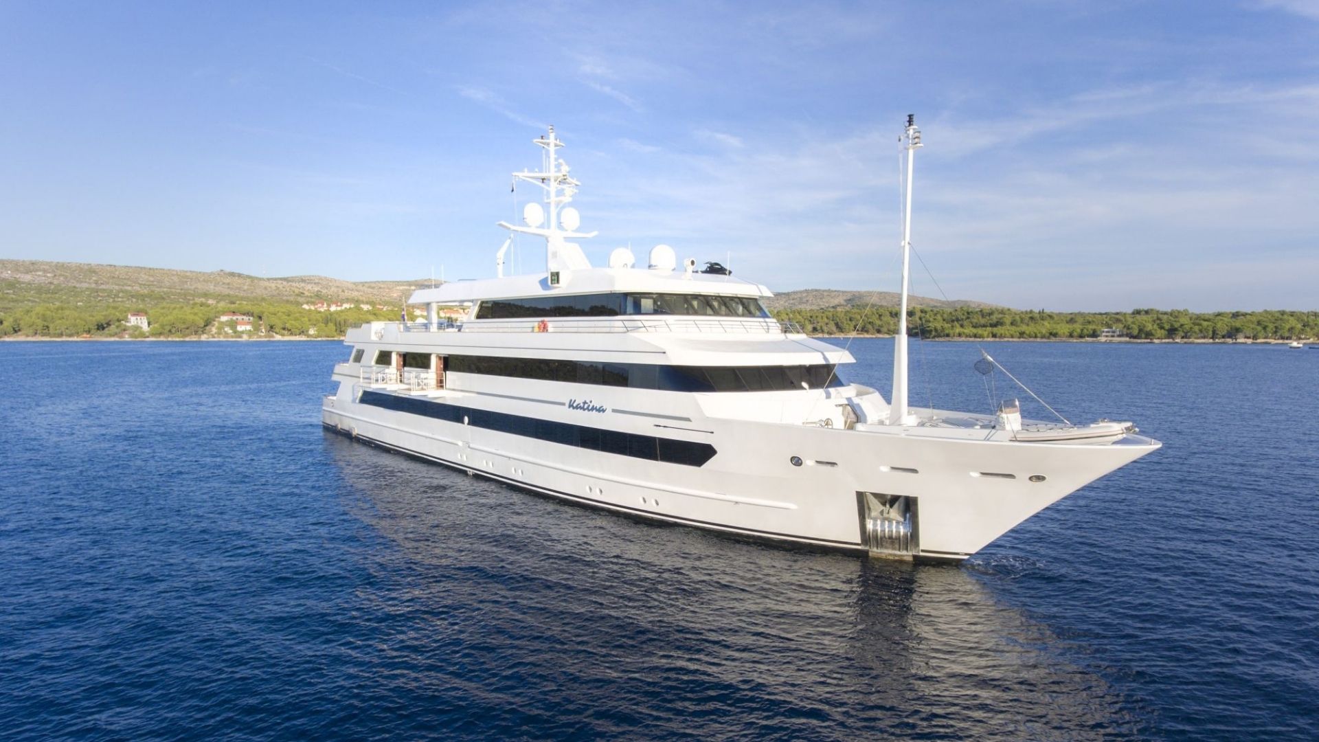 "KATINA", a 2015 Brodosplit 60m motor yacht for charter, profile starboard