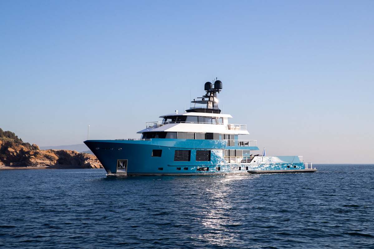 "KING BENJI", a 2024 DUNYA YACHTS 47m motor yacht for charter, bow