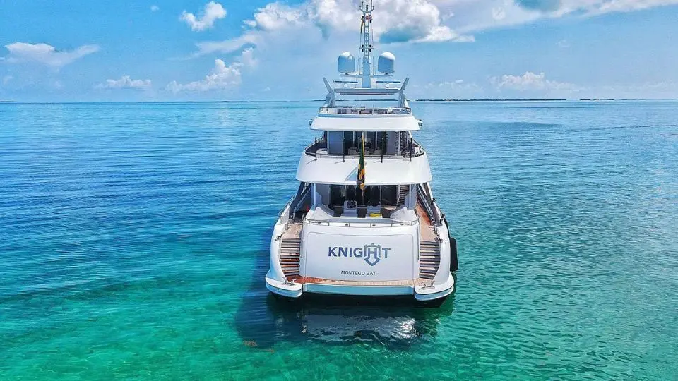 "KNIGHT", a 2011 Heesen Yachts 49.68m motor yacht for charter, transom