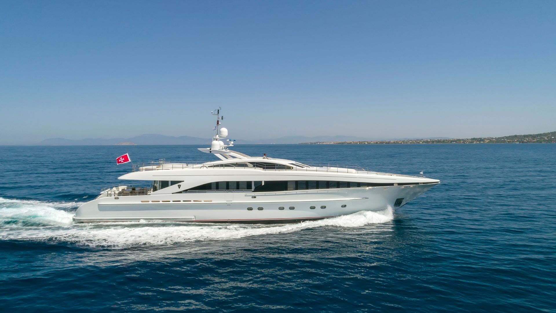 "L'EQUINOX", a 2006 Heesen Yachts 37.3m motor yacht for charter, profile port