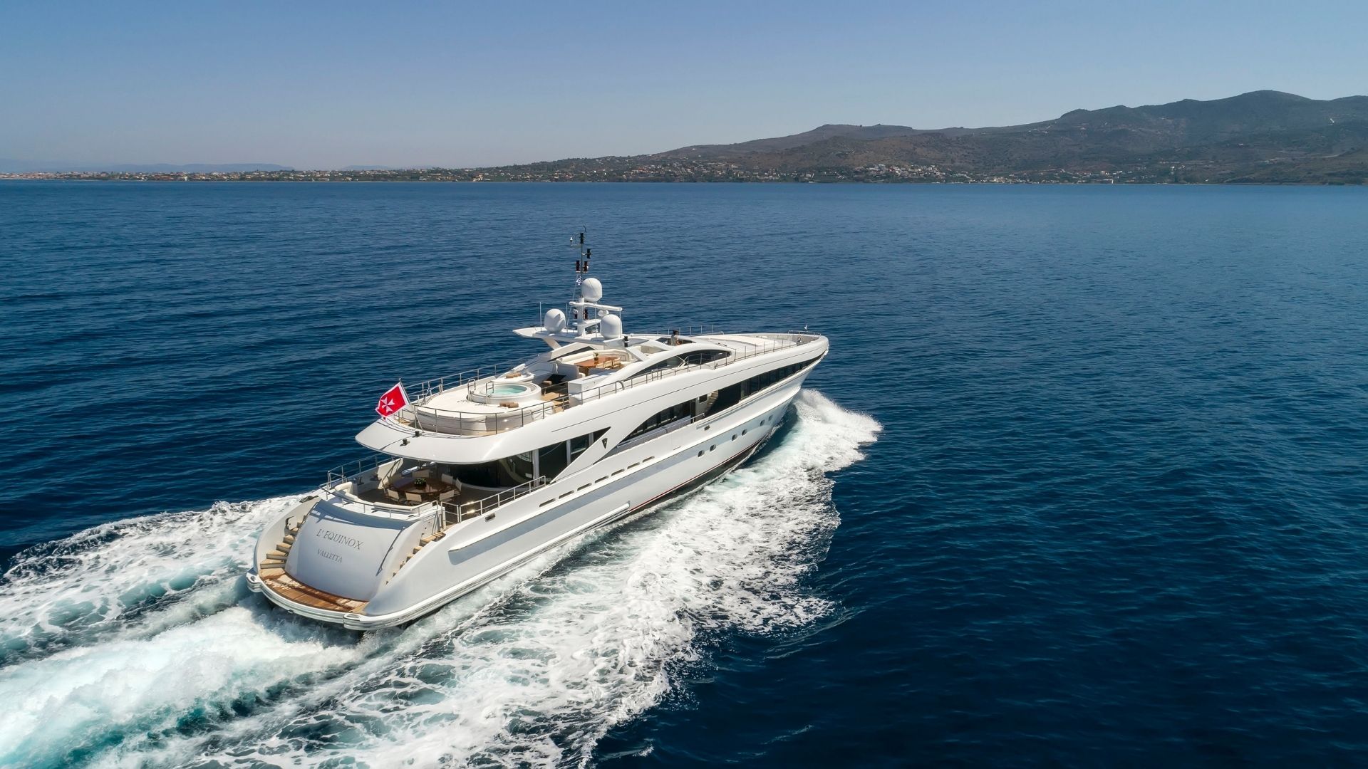 "L'EQUINOX", a 2006 Heesen Yachts 37.3m motor yacht for charter, running