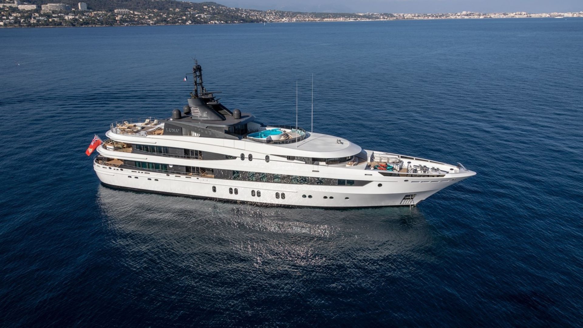 "AHS", a 2005 Oceanco 66m motor yacht for charter, at anchor