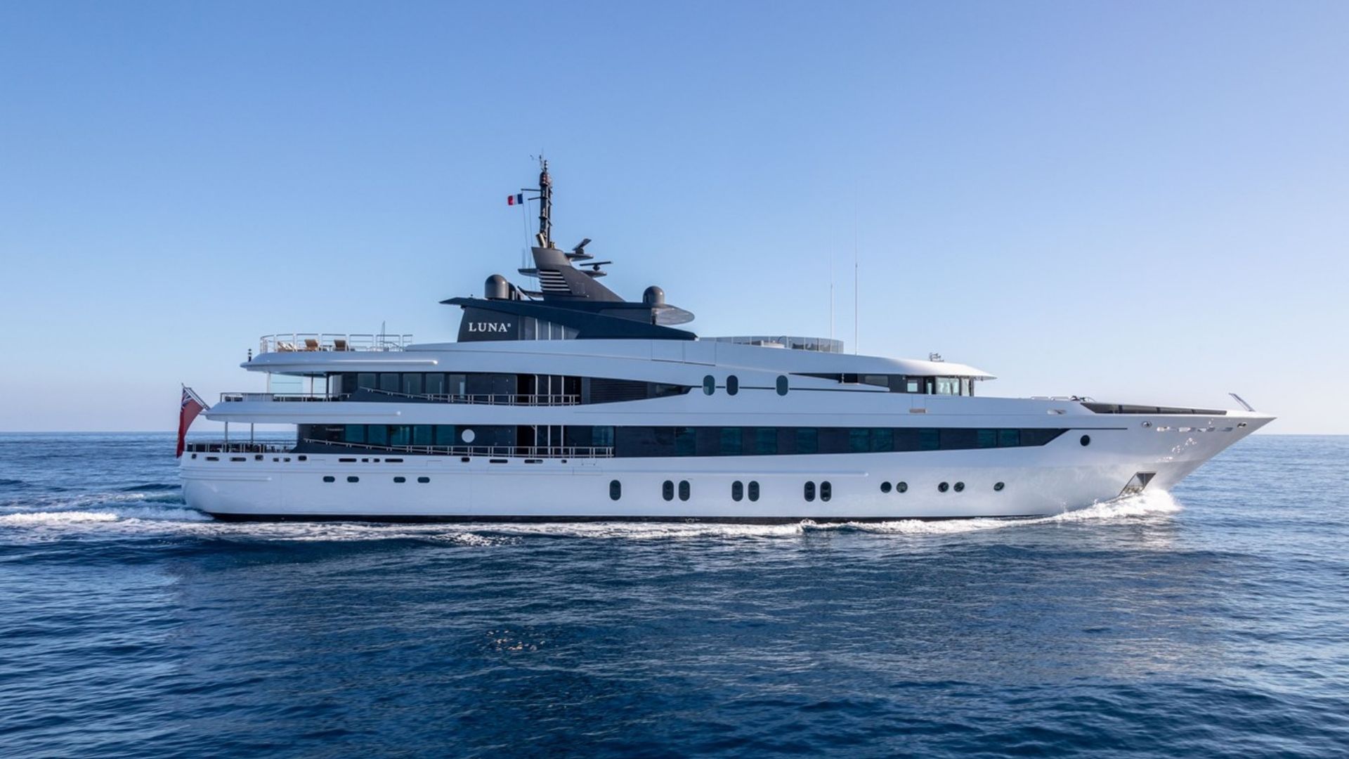 "AHS", a 2005 Oceanco 66m motor yacht for charter, profile starboard