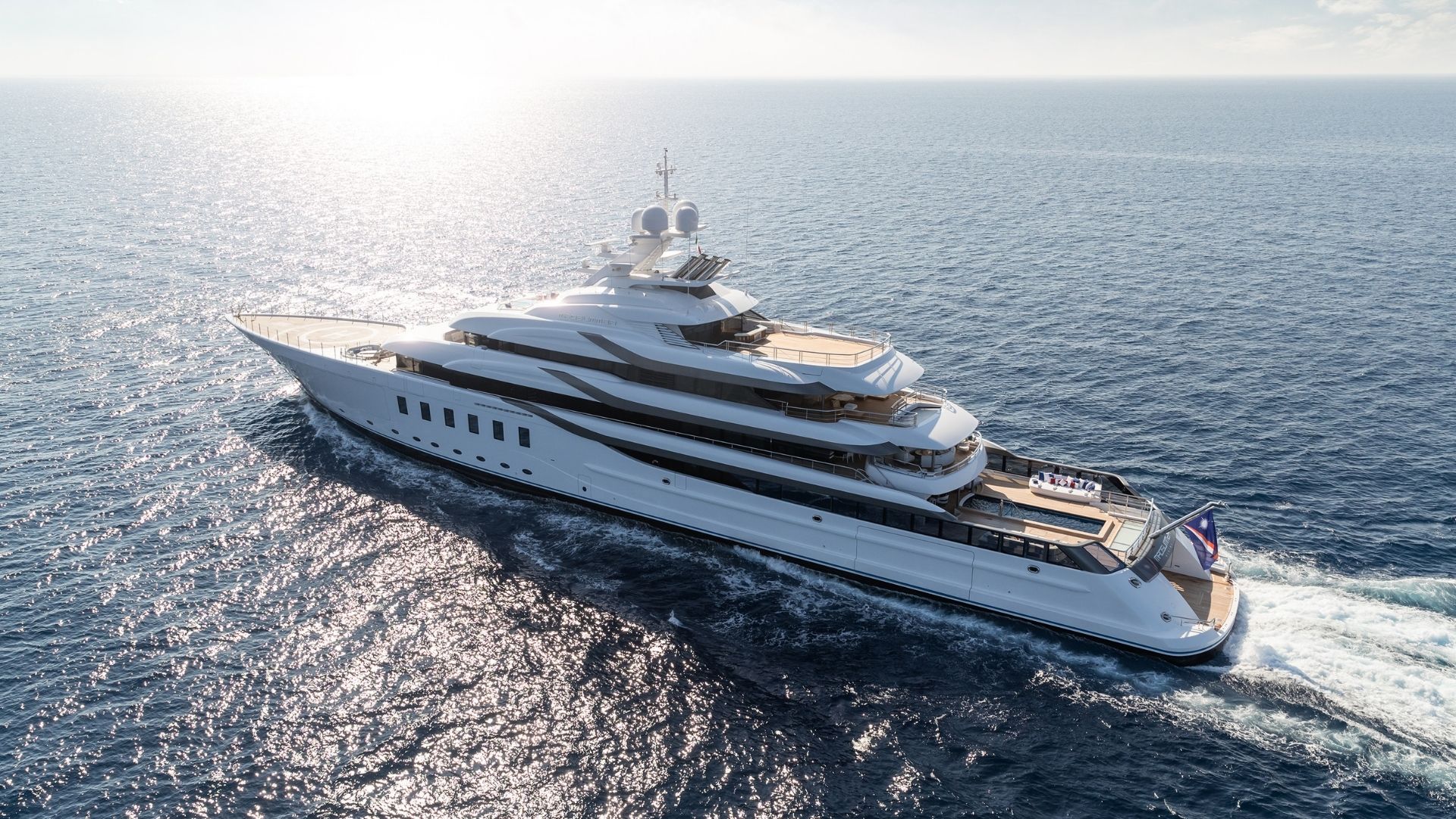 "CC-SUMMER", a 2019 Lurssen 95m motor yacht for charter, running