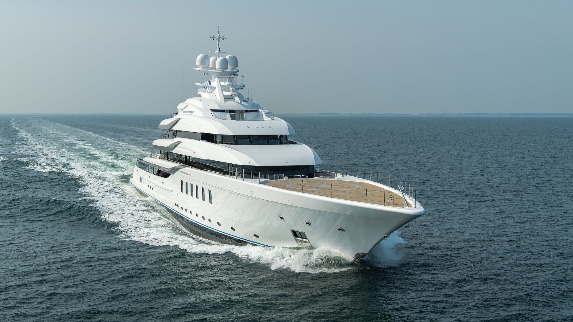 "CC-SUMMER", a 2019 Lurssen 95m motor yacht for charter, bow