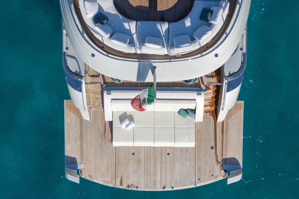 "MAI DIRE MAI", a 2024 Filippetti 30.5m motor yacht for sale, aerial