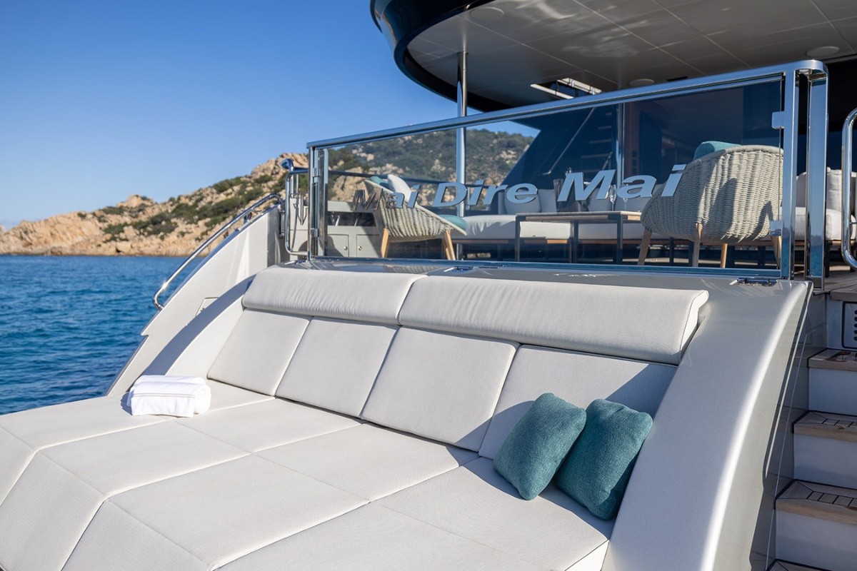 "MAI DIRE MAI", a 2024 Filippetti 30.5m motor yacht for sale, flybridge
