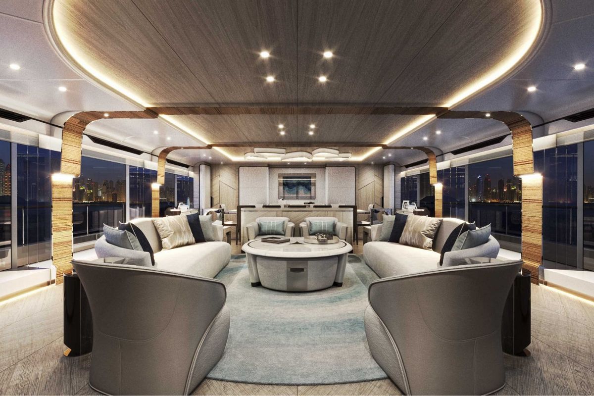 MAJESTY 160, a 2028 Majesty 49m motor yacht for sale, skylounge