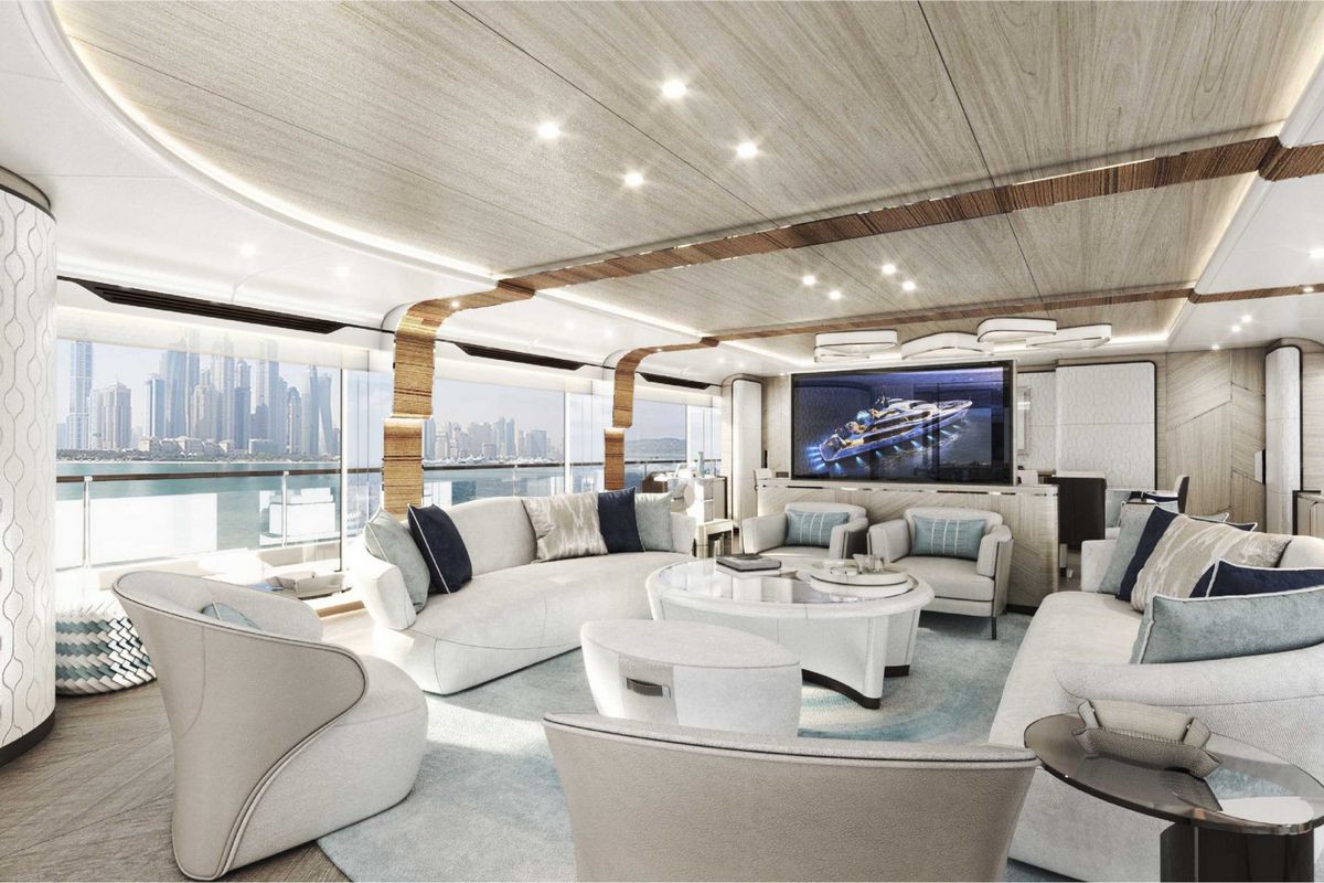 MAJESTY 160, a 2028 Majesty 49m motor yacht for sale, main salon