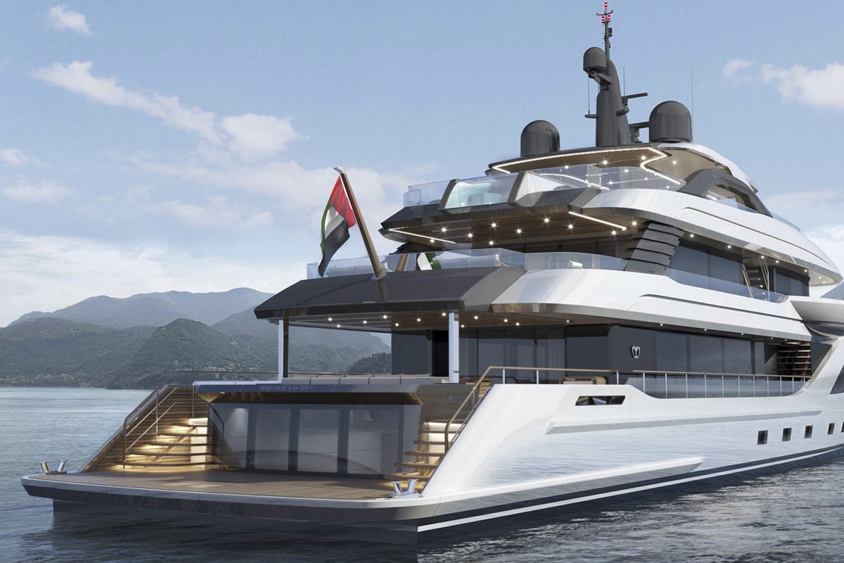 MAJESTY 160, a 2028 Majesty 49m motor yacht for sale, stern