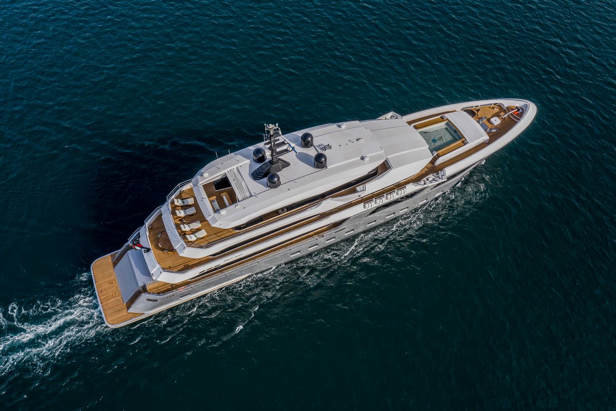 MAJESTY 175, a 2028 Majesty 56.4m motor yacht for sale, aerial