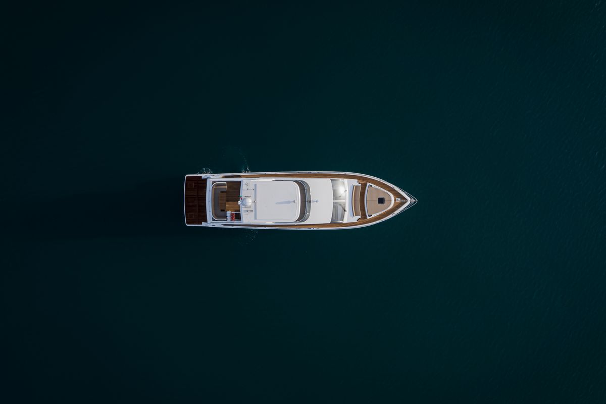 Majesty 62, a 2027 Majesty 18.78m motor yacht for sale, aerial