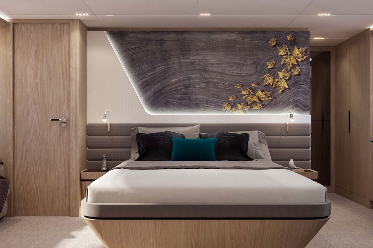 MAJESTY 72, a 2027 Majesty 21.99m motor yacht for sale, master cabin