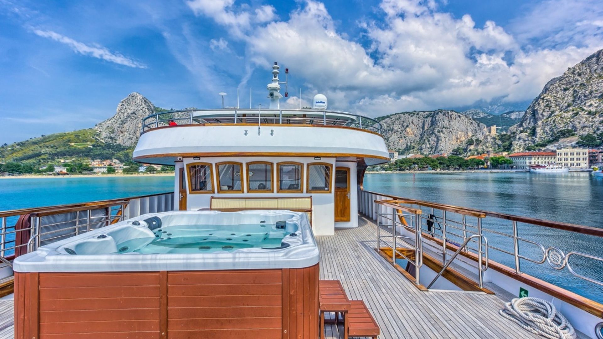 "MELODY", a 2015 Custom 42.14m motor yacht for charter, sundeck jacuzzi