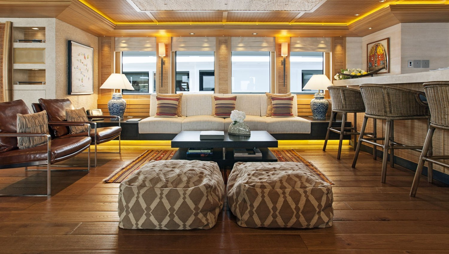 "NAIA", a 2011 Freire 73.6m motor yacht for charter, skylounge