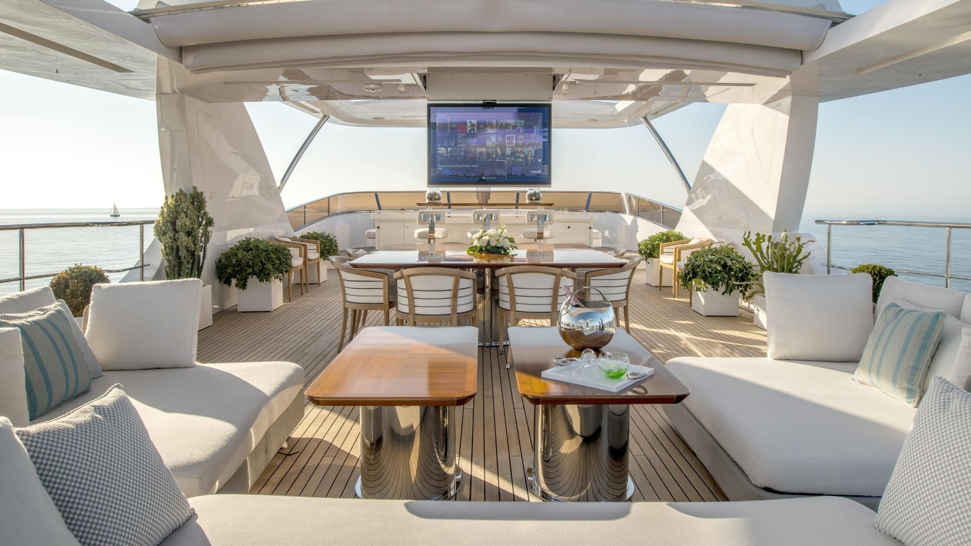 "NELA", a 2014 Benetti 42m motor yacht for charter, sundeck
