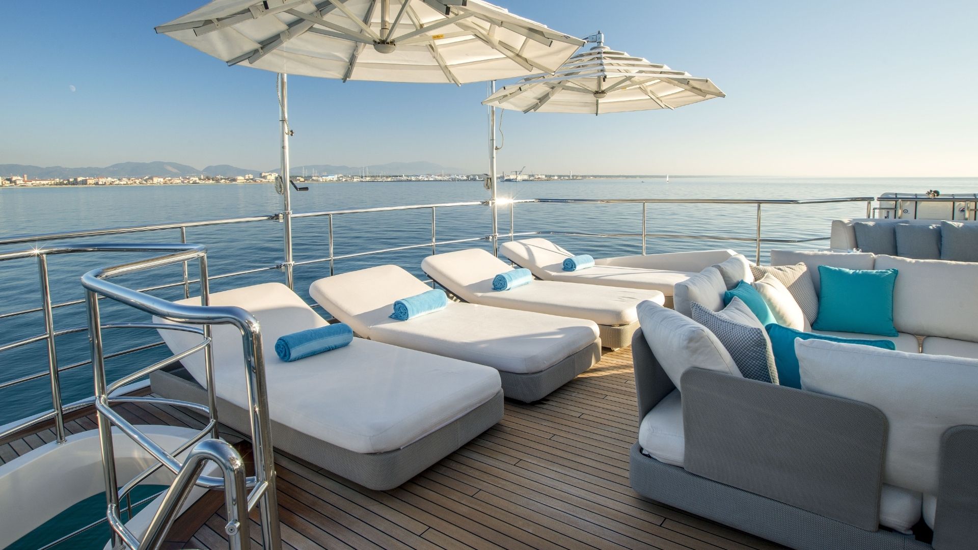 "NELA", a 2014 Benetti 42m motor yacht for charter, sundeck