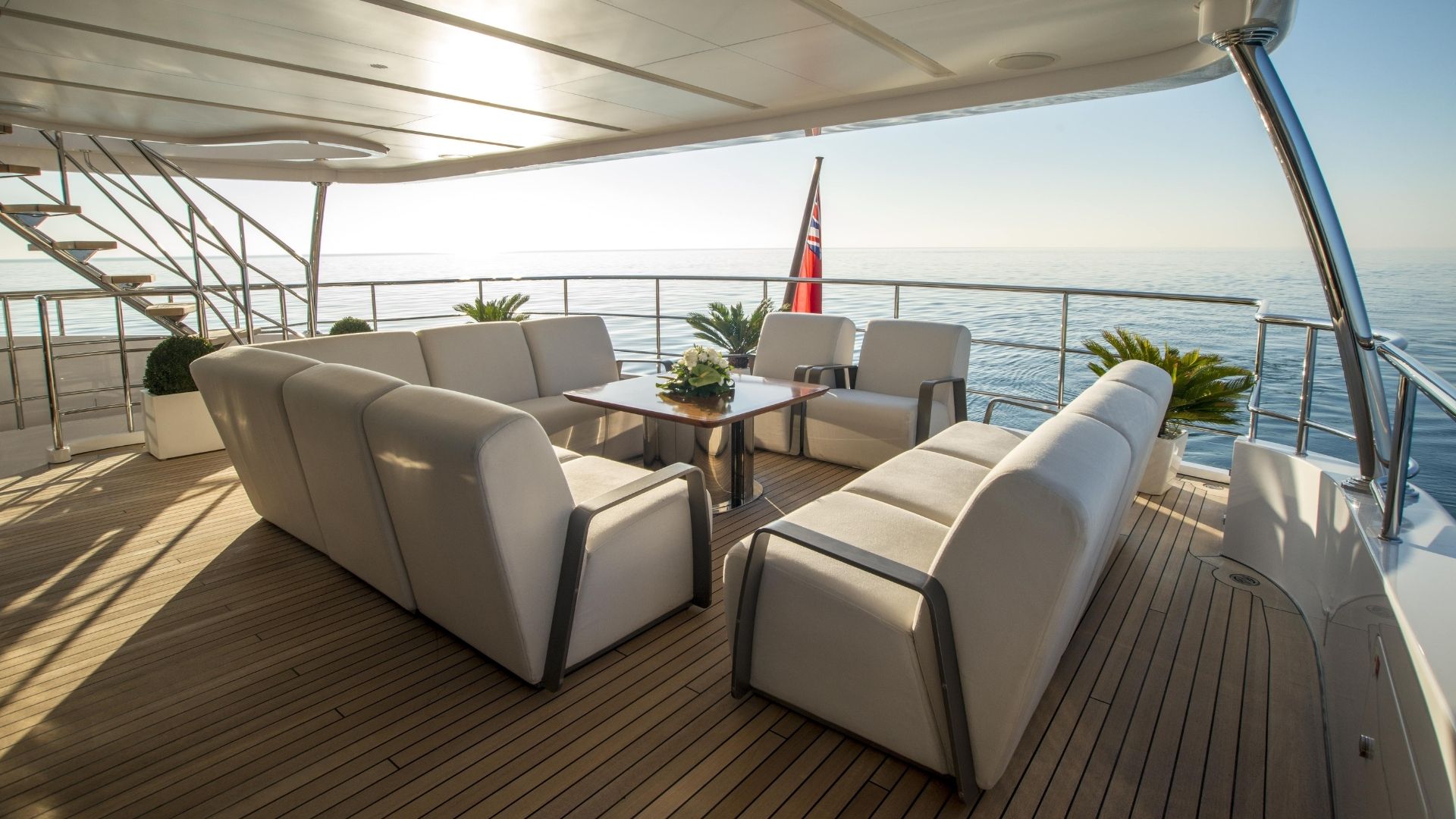 "NELA", a 2014 Benetti 42m motor yacht for charter, aft deck