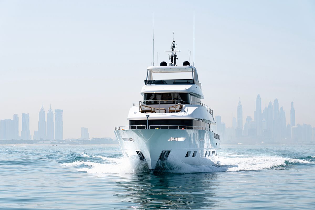 NOMAD 101, a 2028 Nomad Yachts 30.8m motor yacht for sale, bow