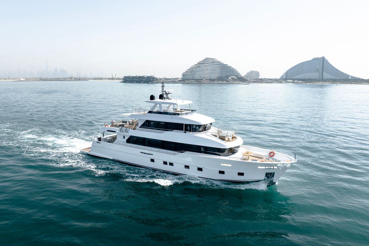 NOMAD 101, a 2028 Nomad Yachts 30.8m motor yacht for sale, profile starboard