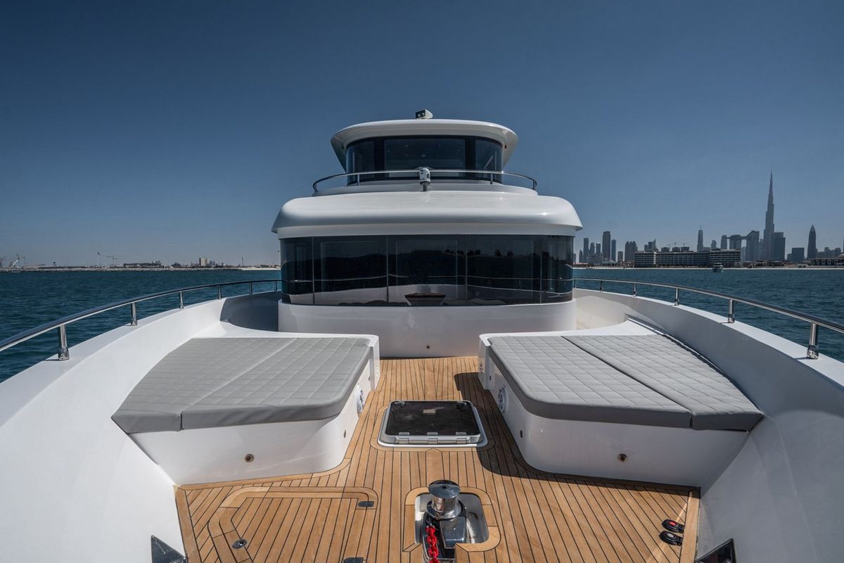 NOMAD 75 SUV, a 2027 Nomad Yachts 22.86m motor yacht for sale, foredeck