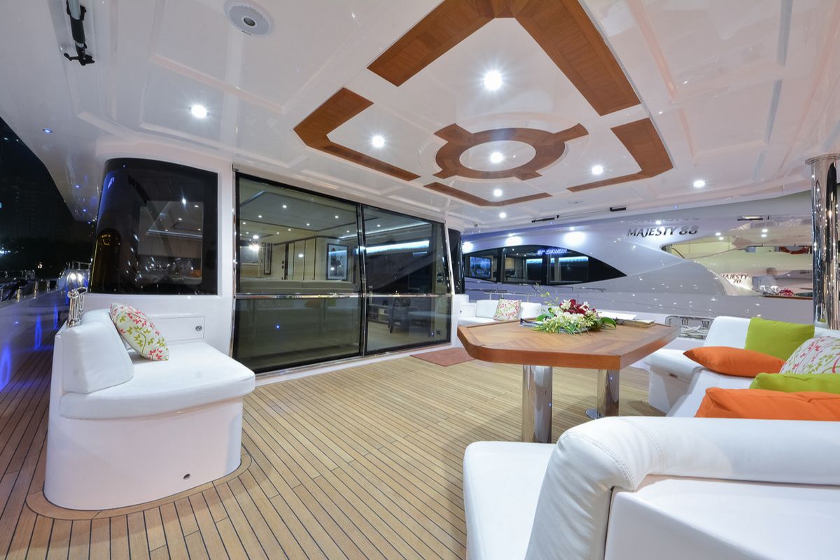 NOMAD 75, a 2027 Nomad Yachts 22.96m motor yacht for sale, aft deck