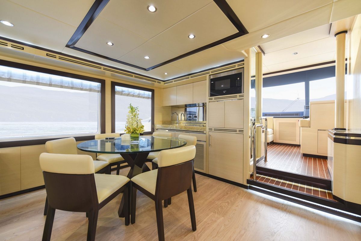 NOMAD 75, a 2027 Nomad Yachts 22.96m motor yacht for sale, dining