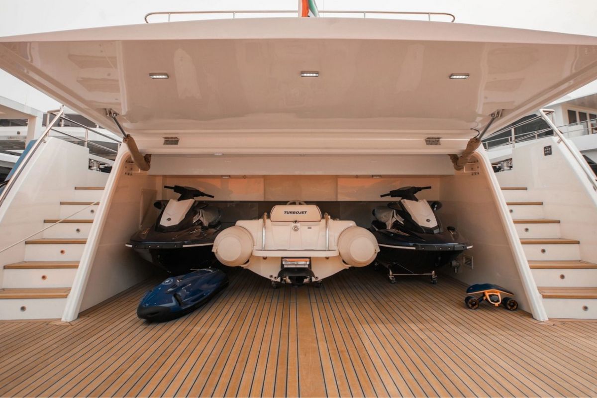 Nomad 95 SUV, a 2027 Nomad Yachts 29.77m motor yacht for sale, tender garage