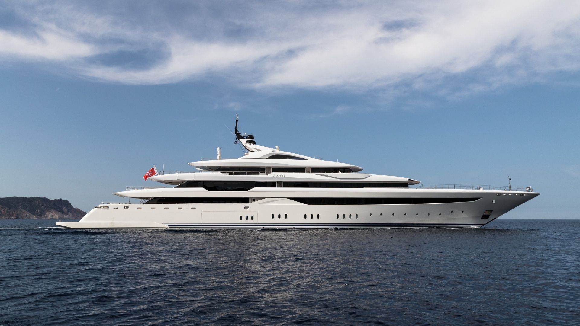 "O'PARI", a 2020 Golden Yachts 95m motor yacht for charter, profile starboard