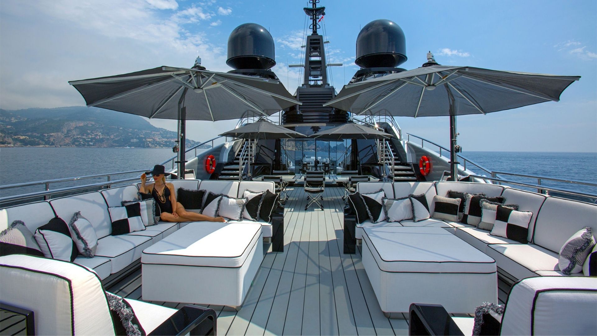 "OKTO", a 2014 ISA Yachts 66.4m motor yacht for charter, sundeck