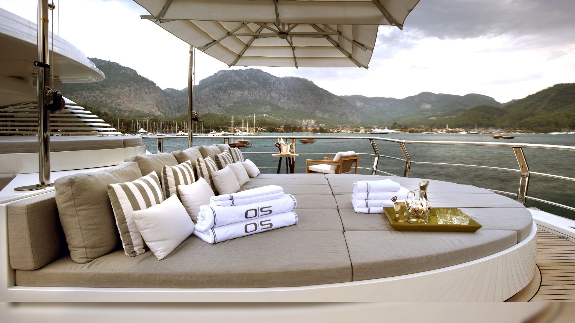 "ORIENT STAR", a 2012 CMB Yachts 47m motor yacht for charter, sundeck