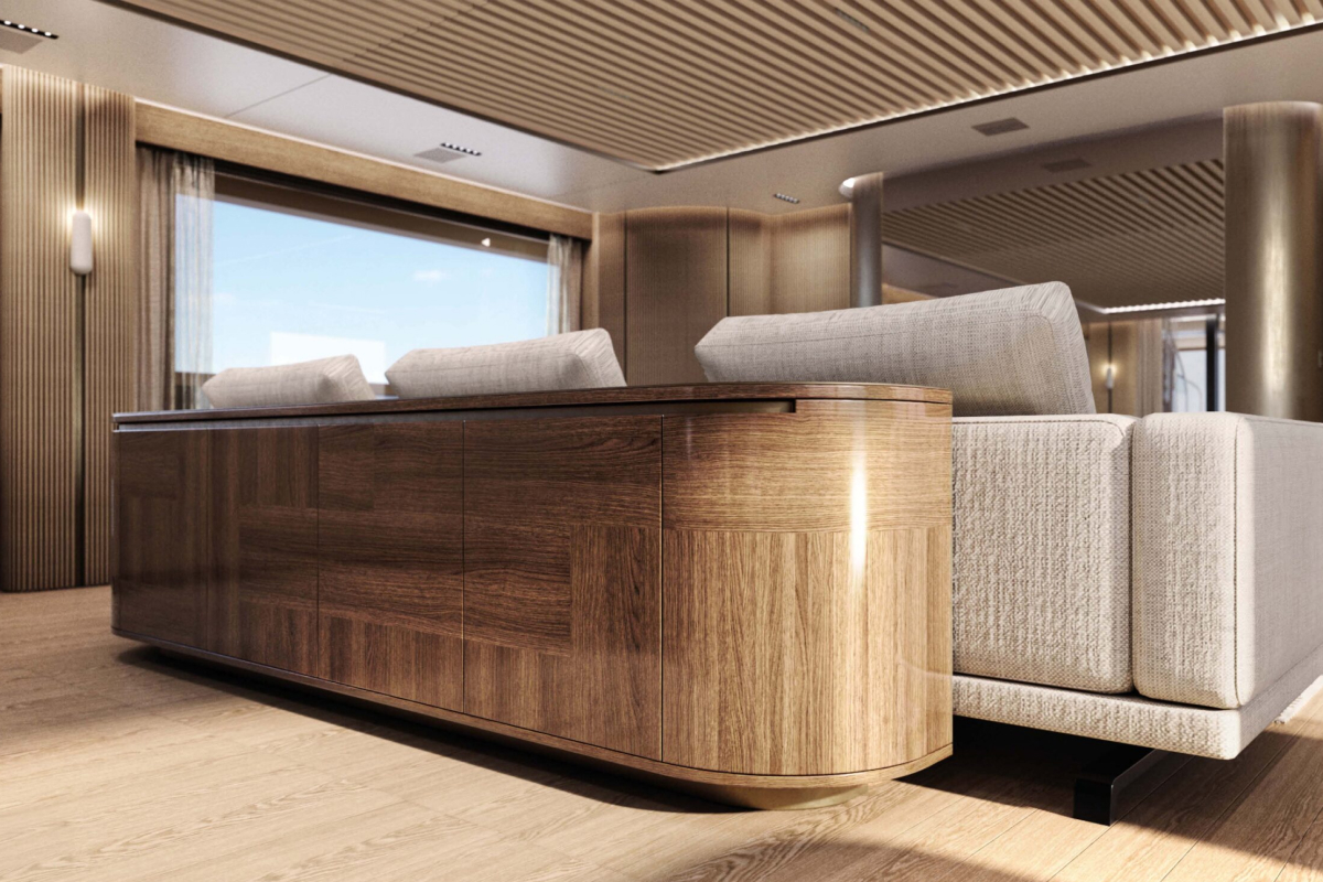 PANORAMA 50, a 2030 Admiral Yachts 50m motor yacht for sale, main salon