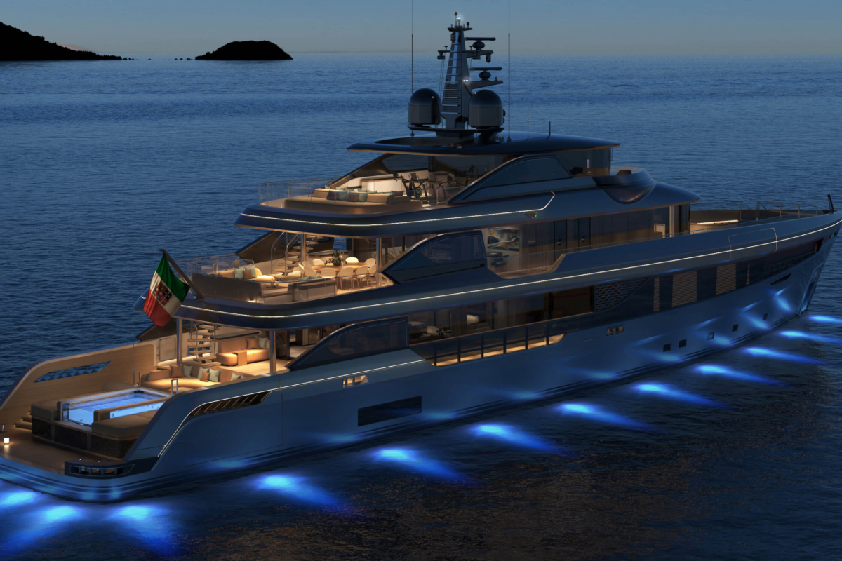 PANORAMA 50, a 2030 Admiral Yachts 50m motor yacht for sale, night