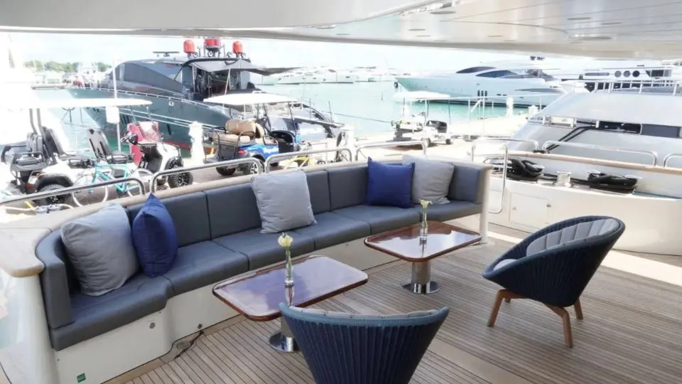 "PAPAITO", a 2009 Benetti 37m motor yacht for charter, aft deck