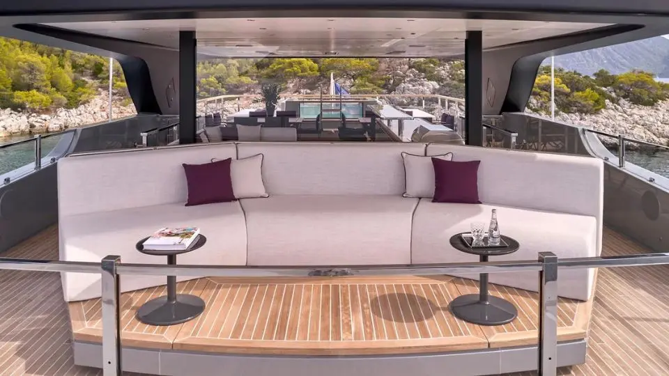 "PARA BELLUM", a 2023 Sanlorenzo 47m motor yacht for charter, sundeck