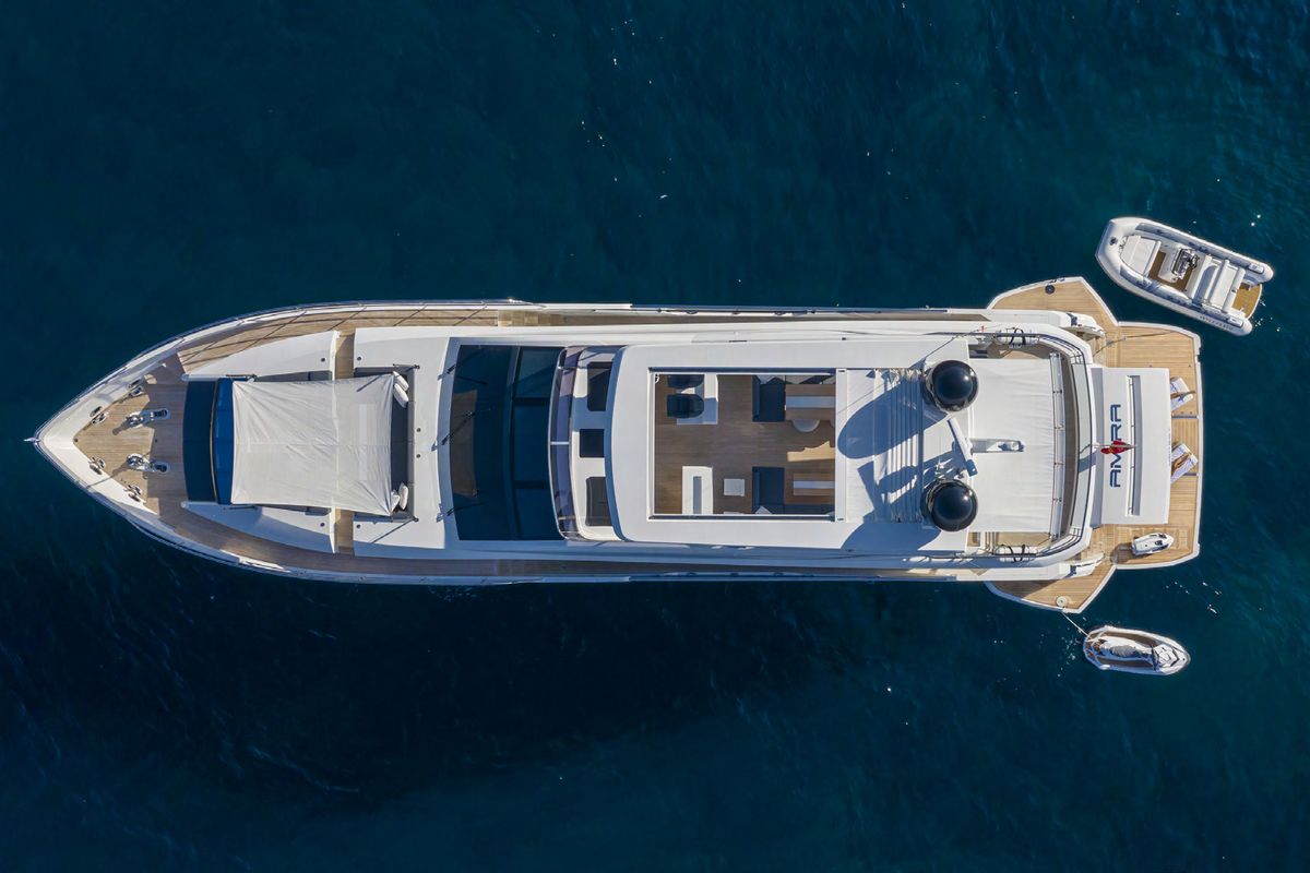 PEARL 95, a 2026 Pearl 29.2m motor yacht for sale, aerial