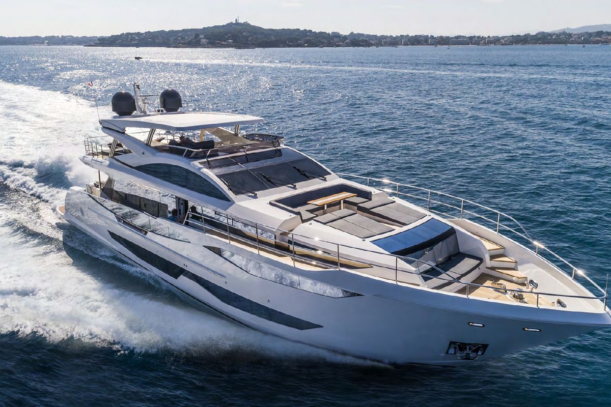 PEARL 95, a 2026 Pearl 29.2m motor yacht for sale, running