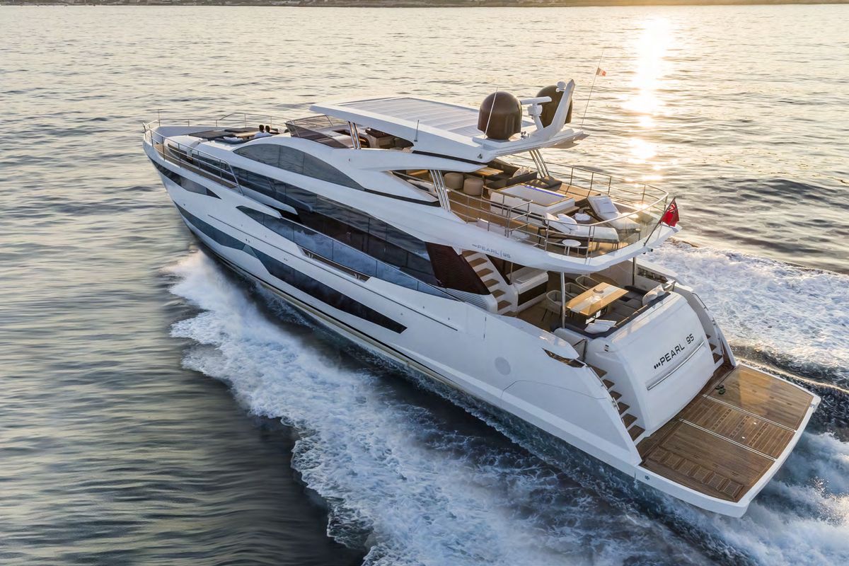PEARL 95, a 2026 Pearl 29.2m motor yacht for sale, running