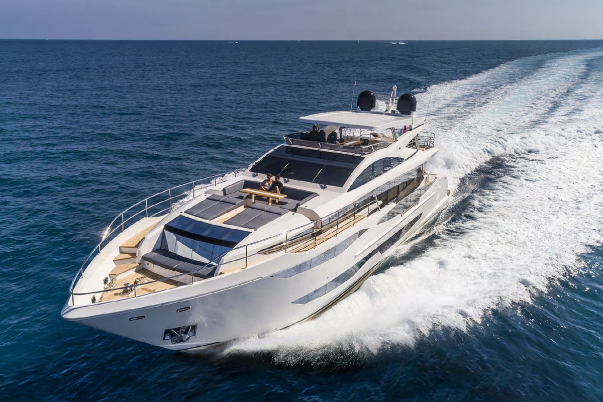 PEARL 95, a 2026 Pearl 29.2m motor yacht for sale, running
