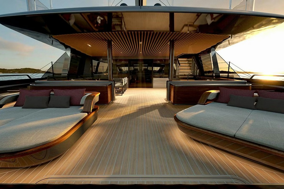 PERINI NAVI 47M SLOOP, a 2028 Perini Navi 47m sailing yacht for sale, cockpit