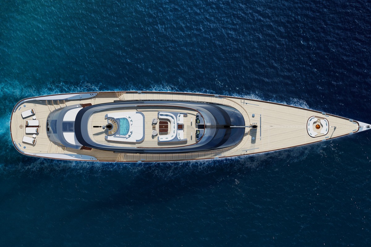 PERINI NAVI 56 KETCH, a 2028 Perini Navi 56m sailing yacht for sale, aerial