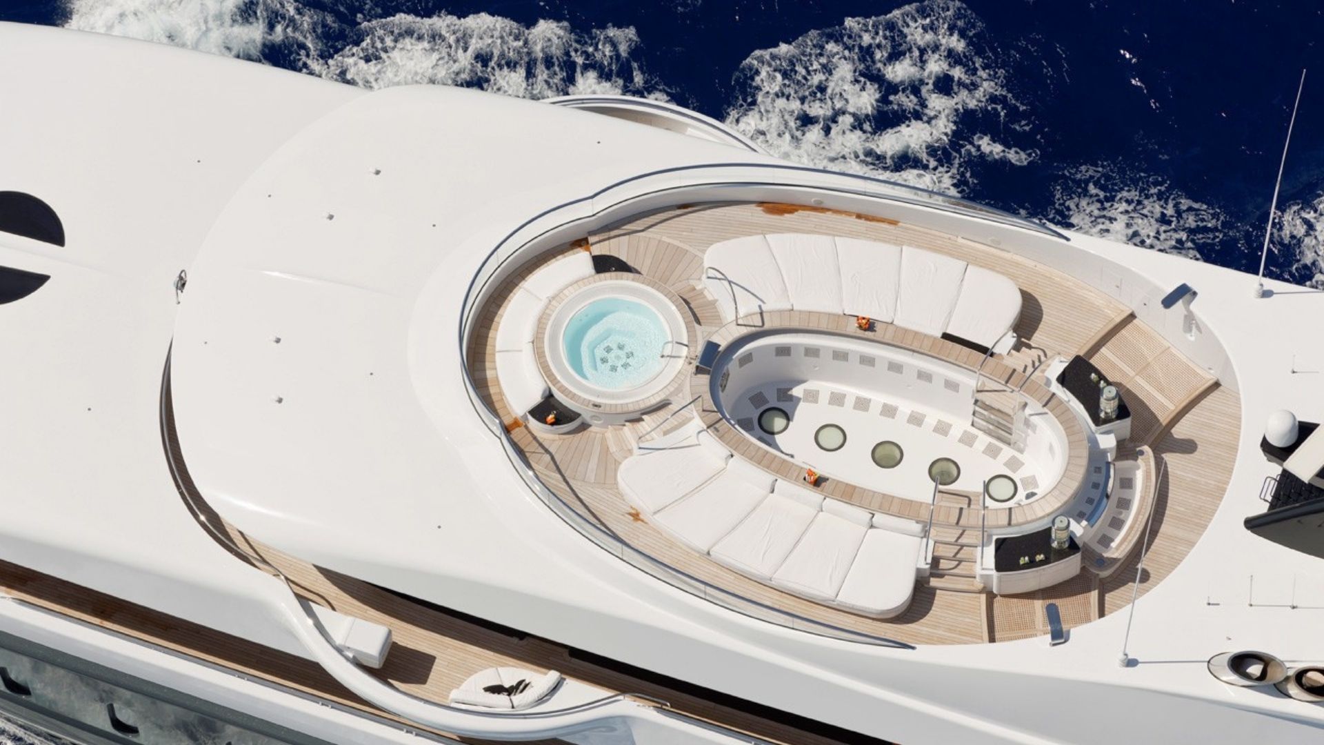 "PHOENIX 2", a 2010 Lurssen 90.1m motor yacht for charter, aerial
